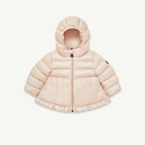Moncler Kids Cream Puffer Jacket
